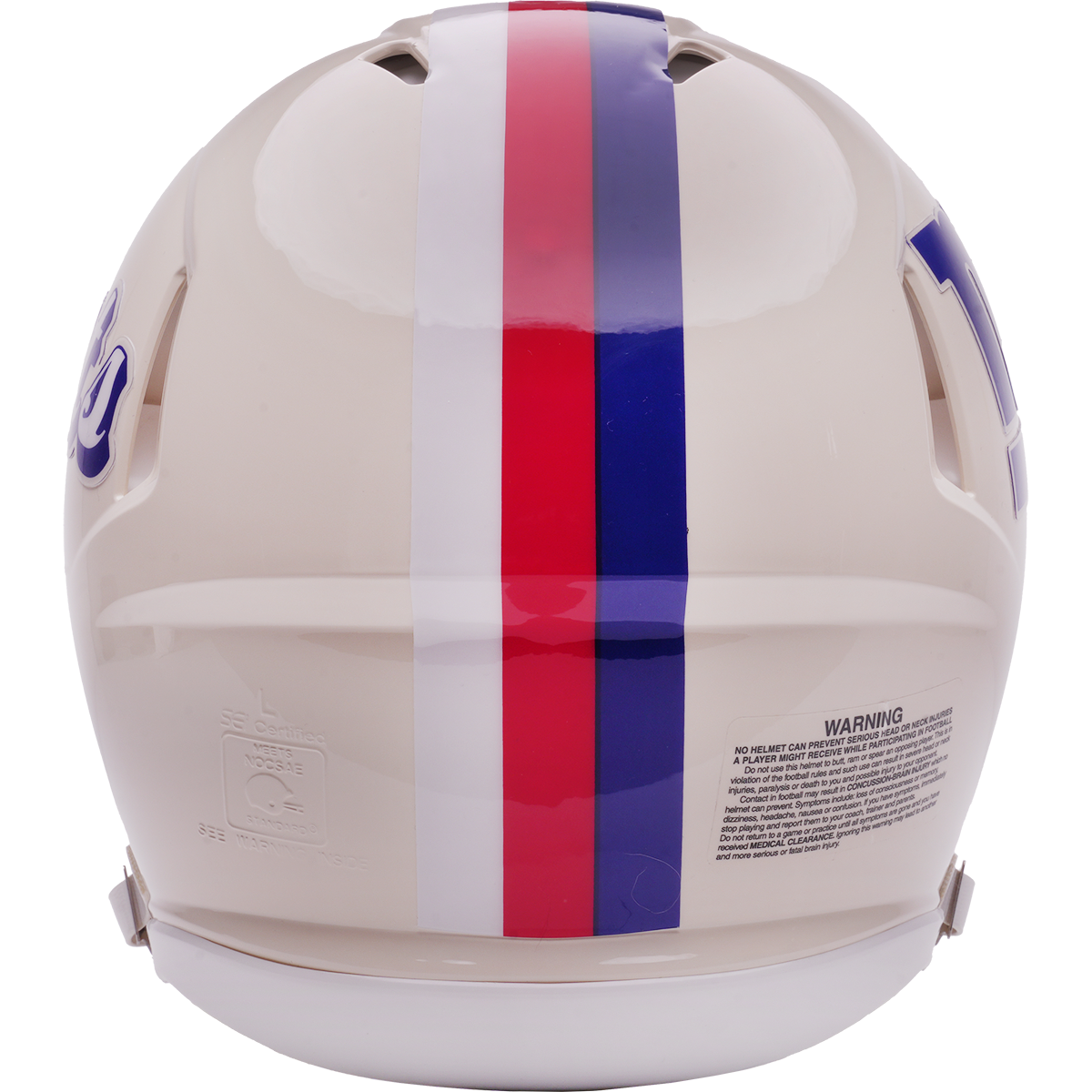 New York Giants Riddell Speed Retro Authentic Helmet – back view