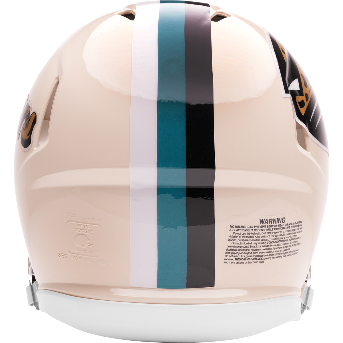 Jacksonville Jaguars Riddell Speed Retro Authentic Helmet – back view