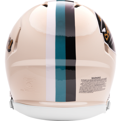 Jacksonville Jaguars Riddell Speed Retro Authentic Helmet – back view
