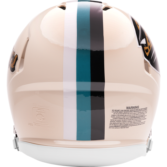 Jacksonville Jaguars Riddell Speed Retro Authentic Helmet – back view
