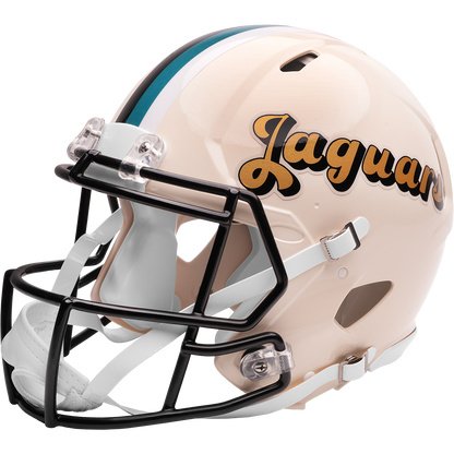 Jacksonville Jaguars Riddell Speed Retro Authentic Helmet – left side logo view