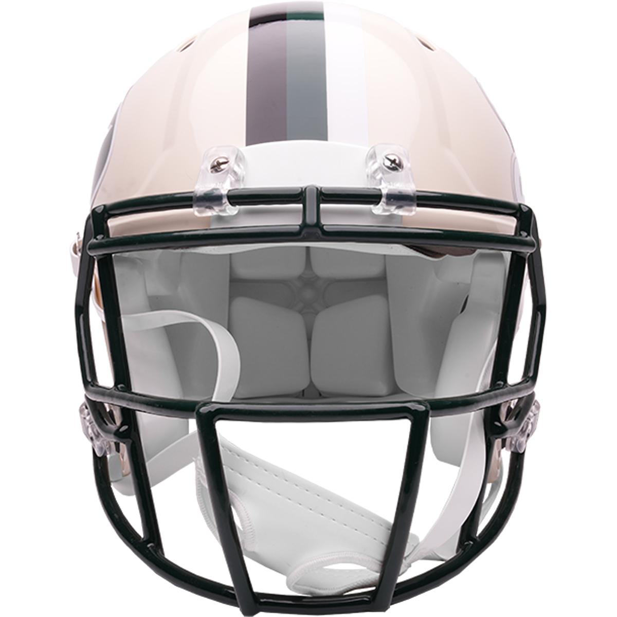 New York Jets Riddell Speed Retro Authentic Helmet – front facemask view