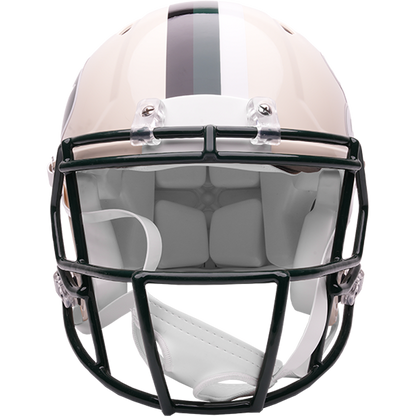 New York Jets Riddell Speed Retro Authentic Helmet – front facemask view