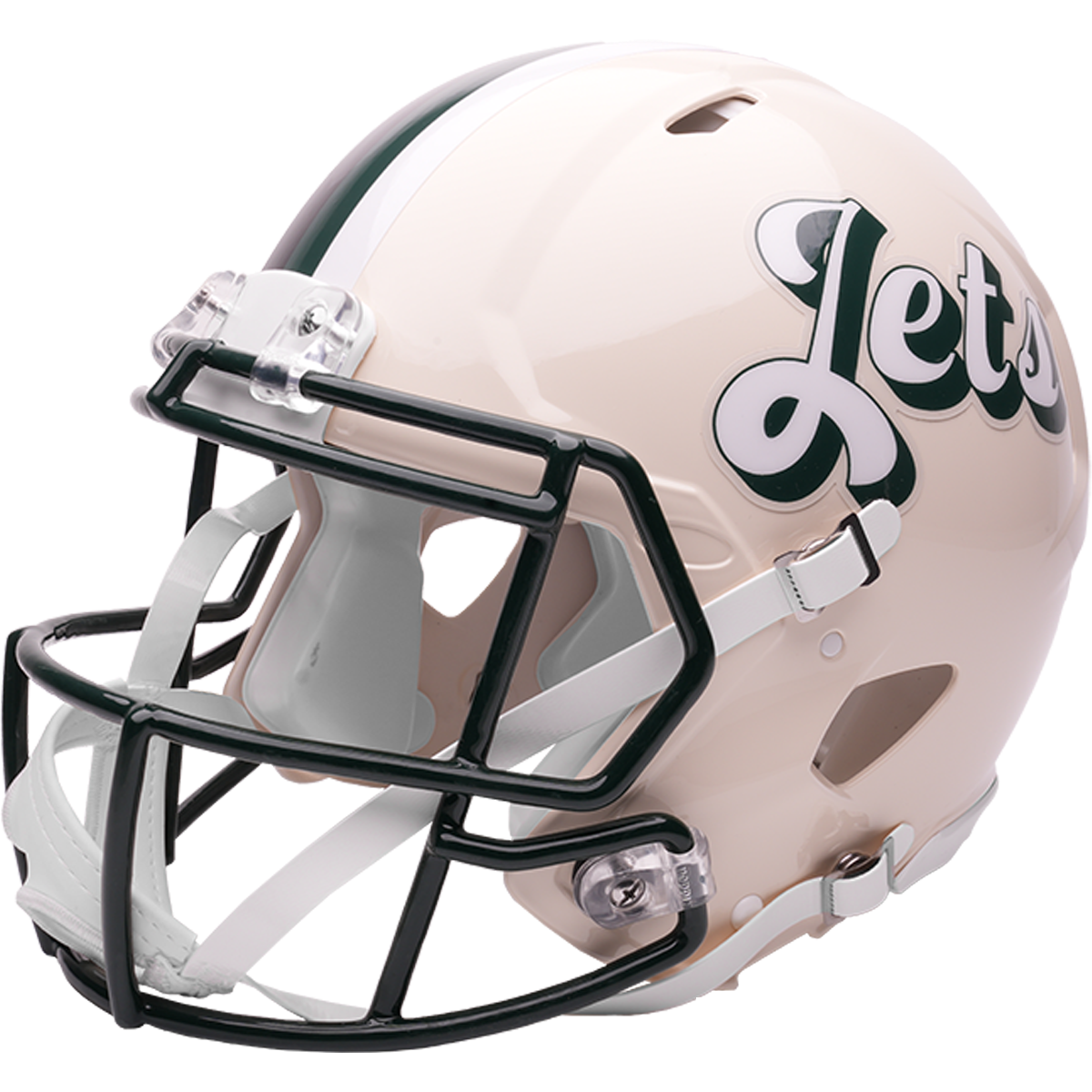 New York Jets Riddell Speed Retro Authentic Helmet – left side logo view