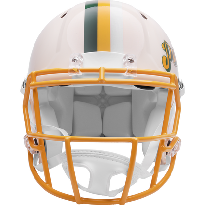 Green Bay Packers Riddell Speed Retro Authentic Helmet – front facemask view