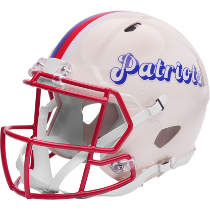 New England Patriots Riddell Speed Retro Authentic Helmet – left side logo view
