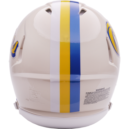 Los Angeles Rams Riddell Speed Retro Authentic Helmet – back view
