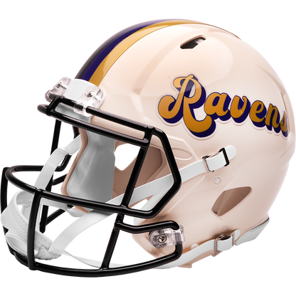 Baltimore Ravens Riddell Speed Retro Authentic Helmet – left side logo view