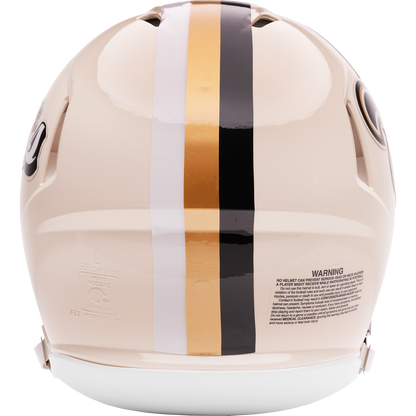 New Orleans Saints Riddell Speed Retro Authentic Helmet – back view