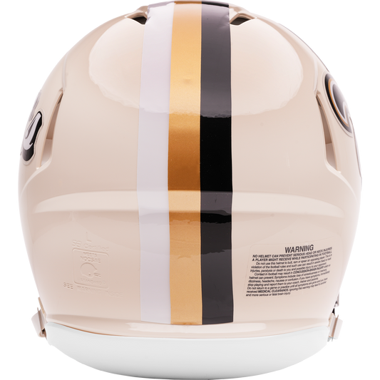 New Orleans Saints Riddell Speed Retro Authentic Helmet – back view