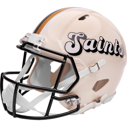 New Orleans Saints Riddell Speed Retro Authentic Helmet – left side logo view