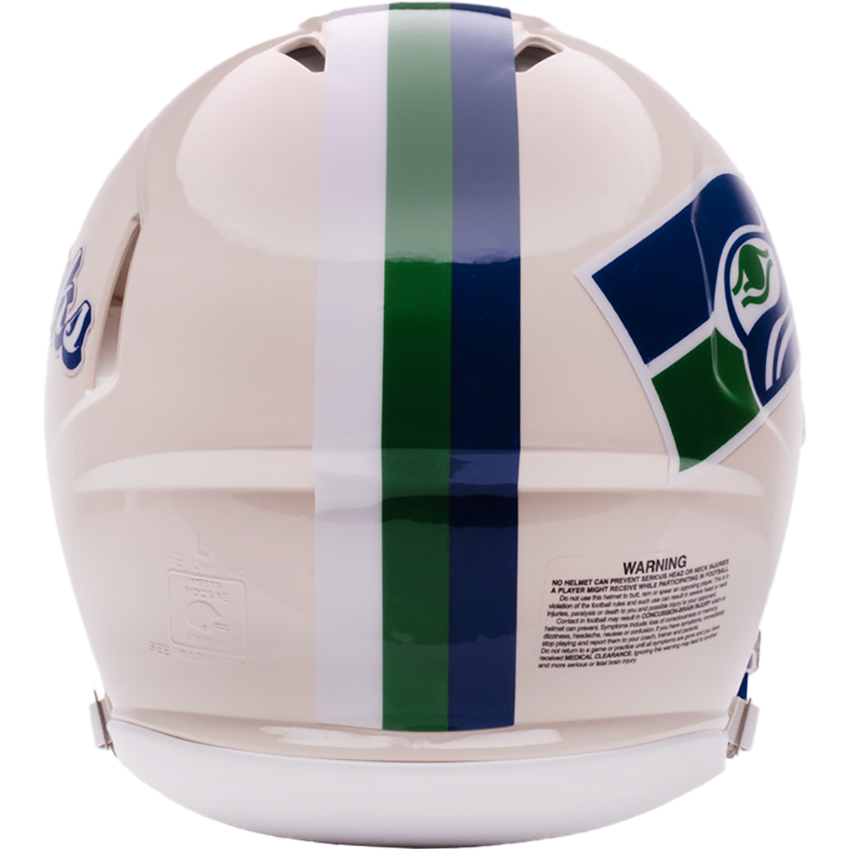 Seattle Seahawks Riddell Speed Retro Authentic Helmet – back view