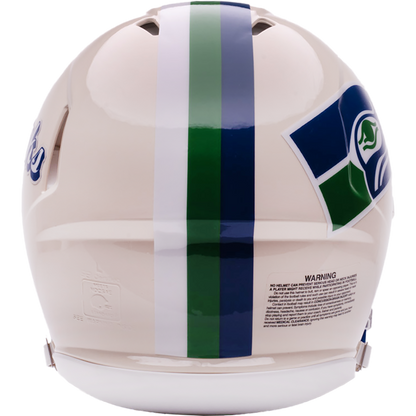 Seattle Seahawks Riddell Speed Retro Authentic Helmet – back view