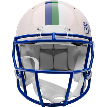 Seattle Seahawks Riddell Speed Retro Authentic Helmet – front facemask view