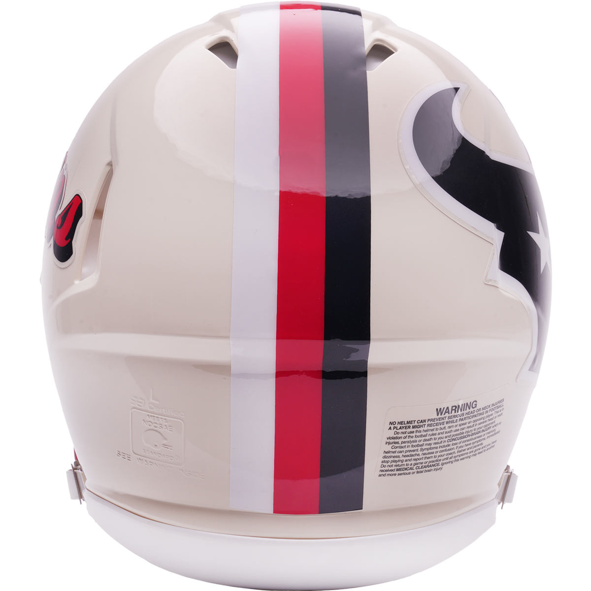 Houston Texans Riddell Speed Retro Authentic Helmet – back view