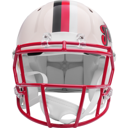 Houston Texans Riddell Speed Retro Authentic Helmet – front facemask view
