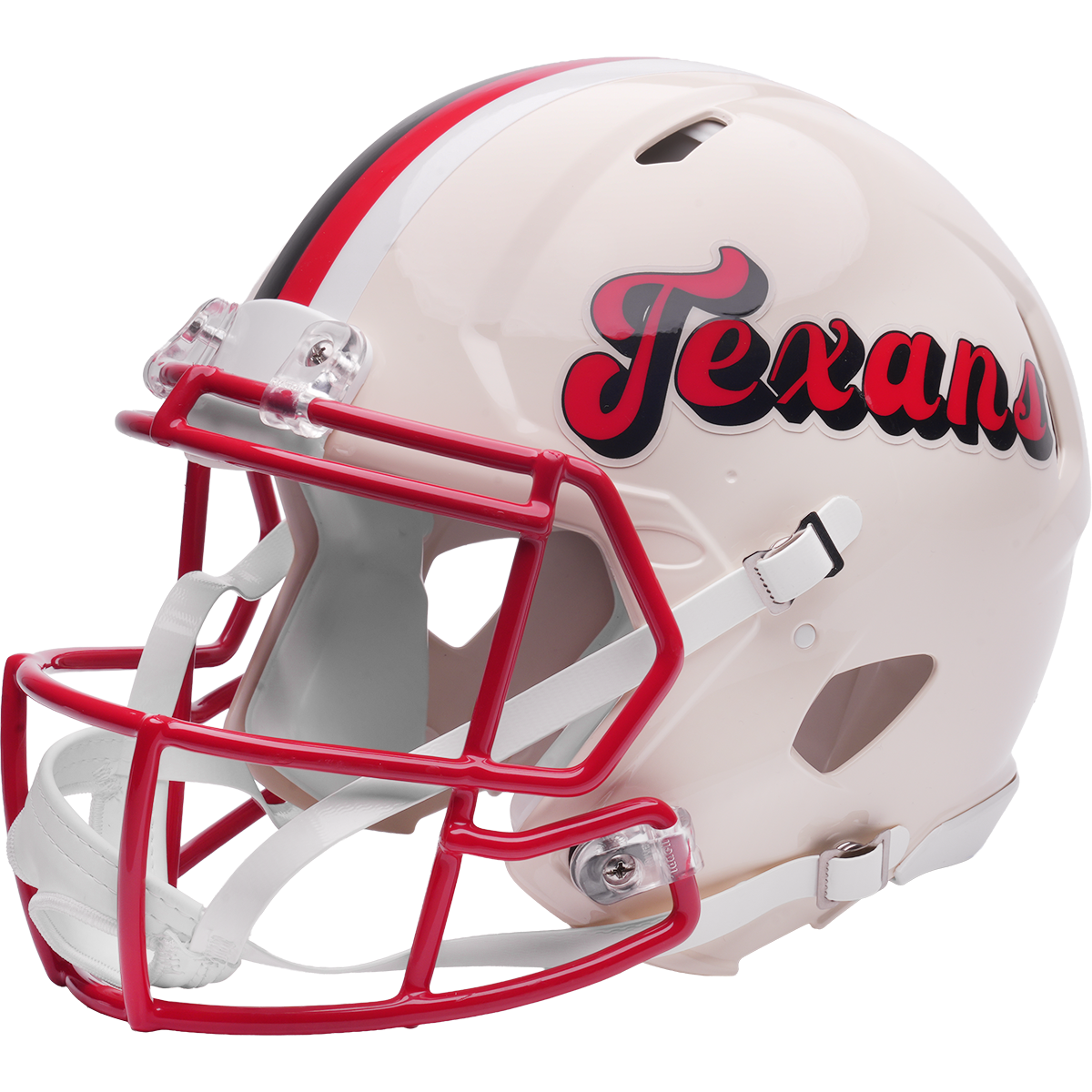 Houston Texans Riddell Speed Retro Authentic Helmet – left side logo view