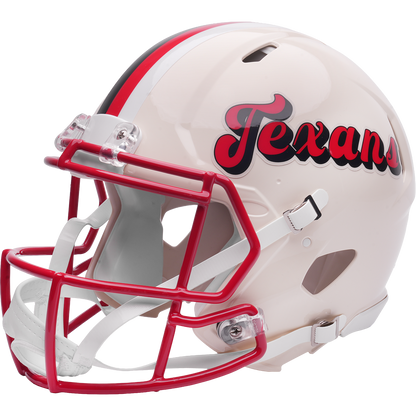 Houston Texans Riddell Speed Retro Authentic Helmet – left side logo view