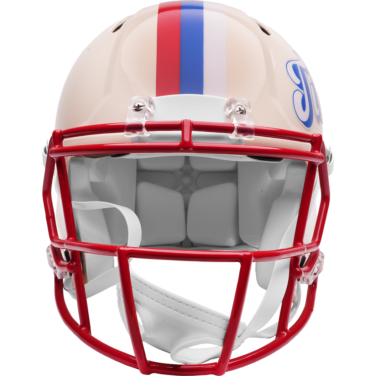 Tennessee Titans Riddell Speed Retro Authentic Helmet – front facemask view