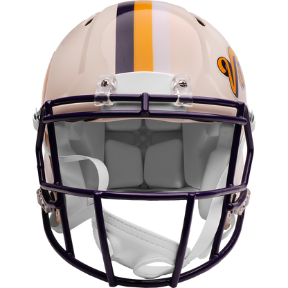 Minnesota Vikings Riddell Speed Retro Authentic Helmet – front facemask view