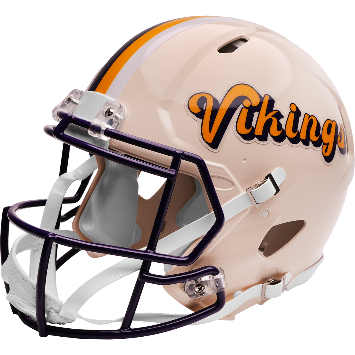 Minnesota Vikings Riddell Speed Retro Authentic Helmet – left side logo view