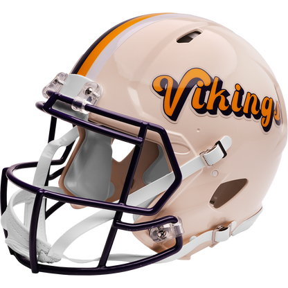 Minnesota Vikings Riddell Speed Retro Authentic Helmet – left side logo view