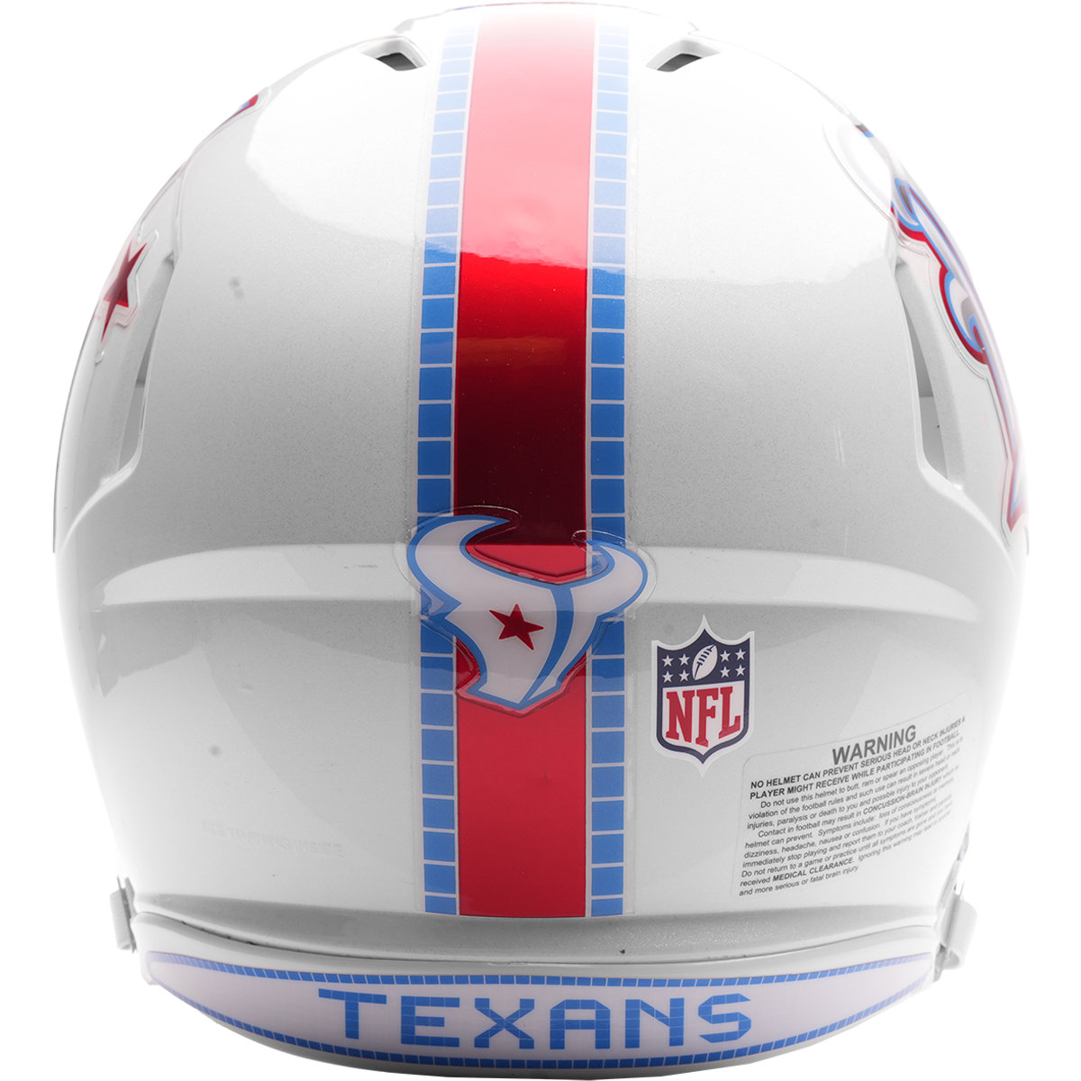 Houston Texans authentic 2026 Rivalries Alternate full size helmet back view