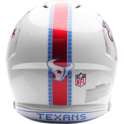 Houston Texans authentic 2026 Rivalries Alternate full size helmet back view
