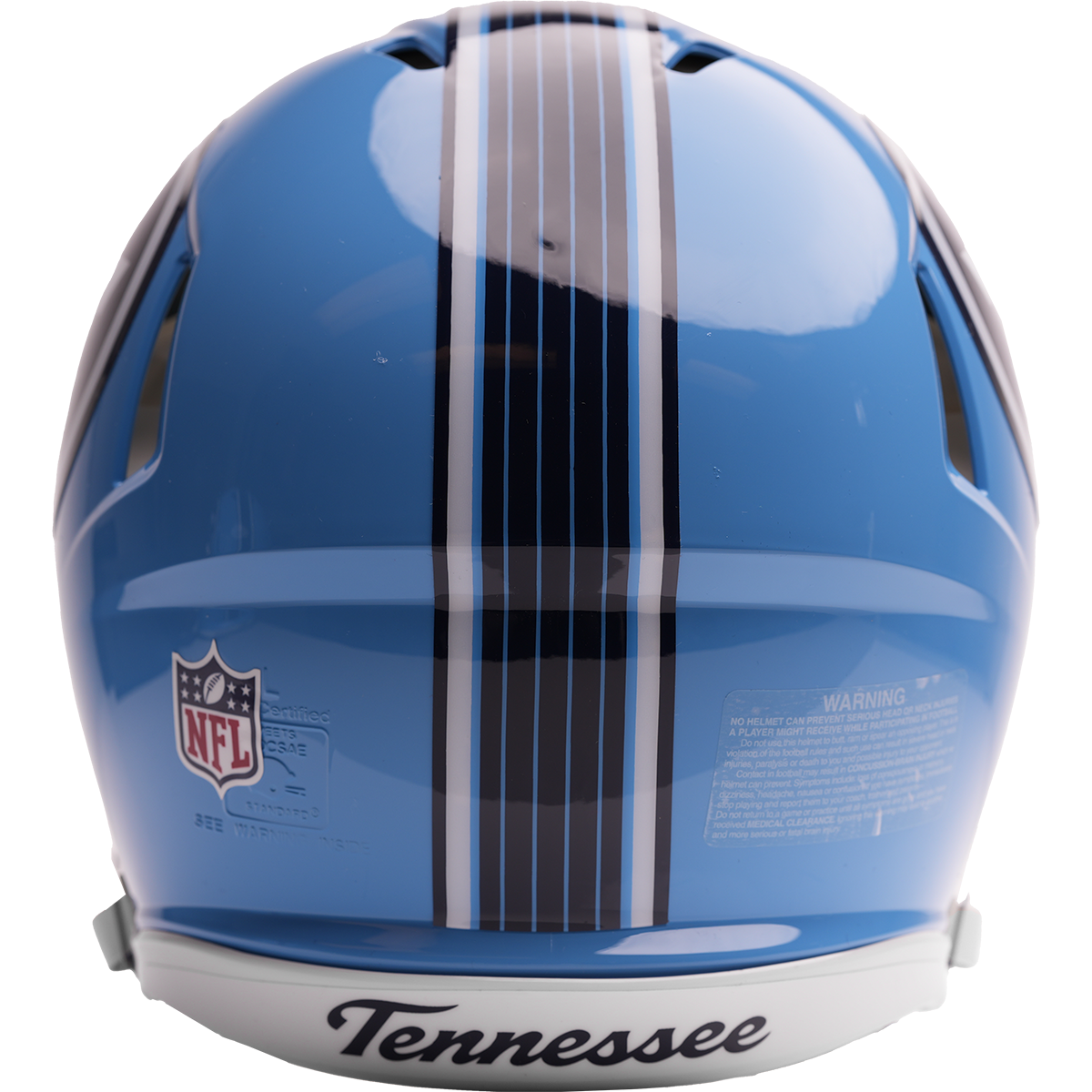 Tennessee Titans authentic 2026 Rivalries Alternate full size helmet back view