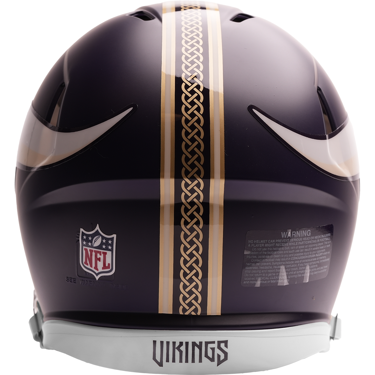 Minnesota Vikings authentic 2026 Rivalries Alternate full size helmet back view