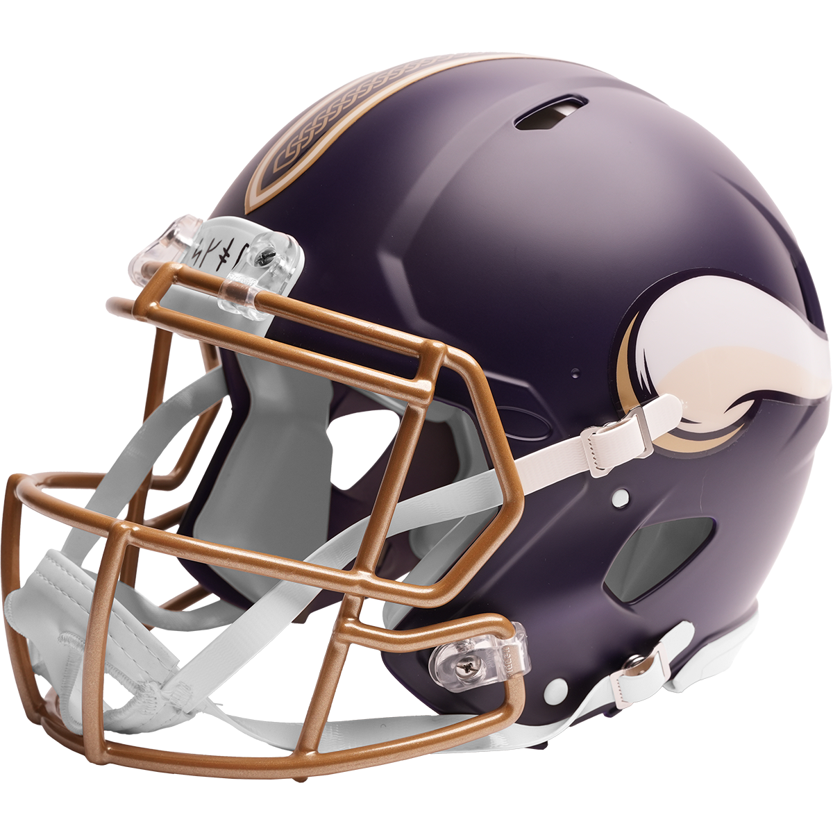 Minnesota Vikings authentic 2026 Rivalries Alternate full size helmet left side view
