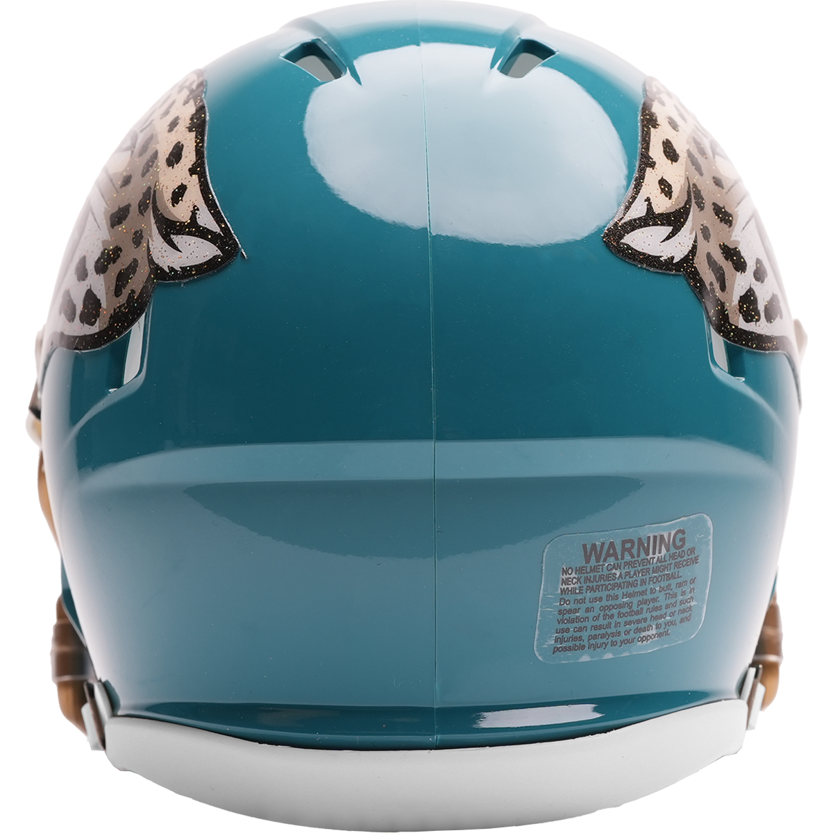 Jacksonville Jaguars 2026 Rivalries mini helmet back view
