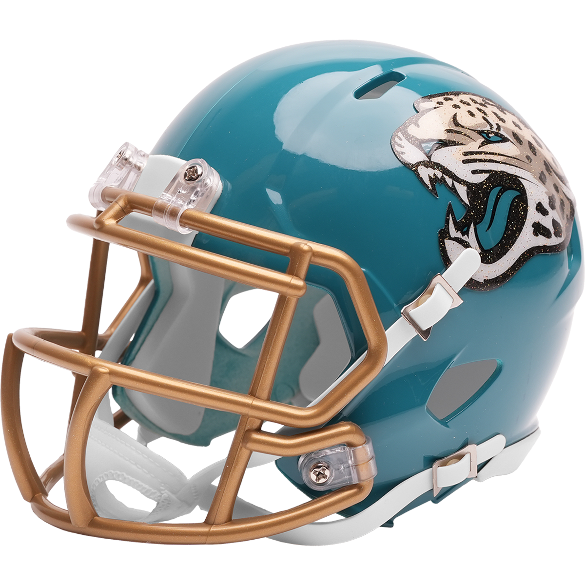 Jacksonville Jaguars 2026 Rivalries mini helmet left side view
