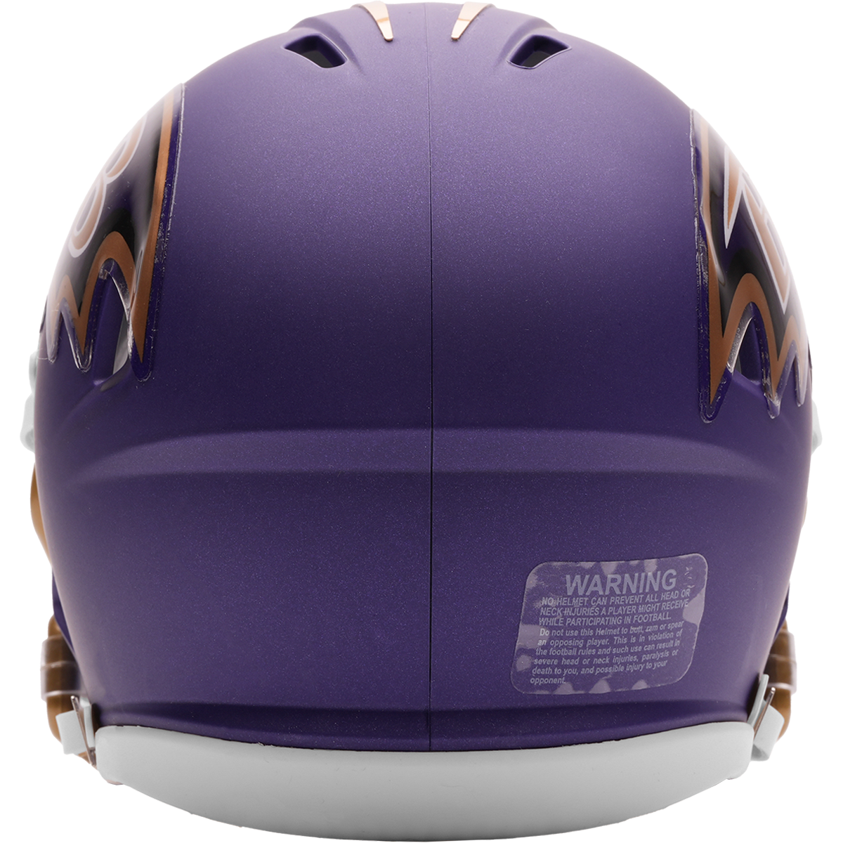 Baltimore Ravens (Purple Rising) 2026 Alternate mini helmet - back