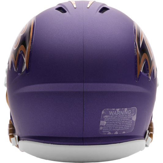 Baltimore Ravens (Purple Rising) 2026 Alternate mini helmet - back