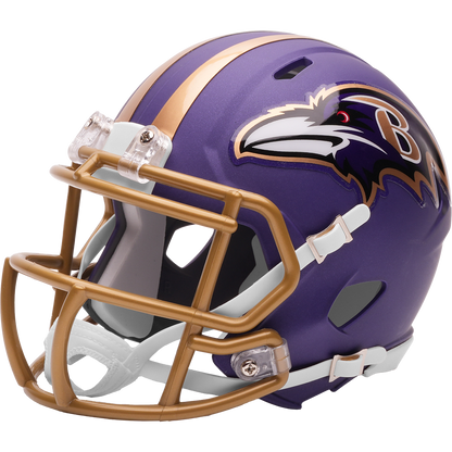 Baltimore Ravens (Purple Rising) 2026 Alternate mini helmet - left