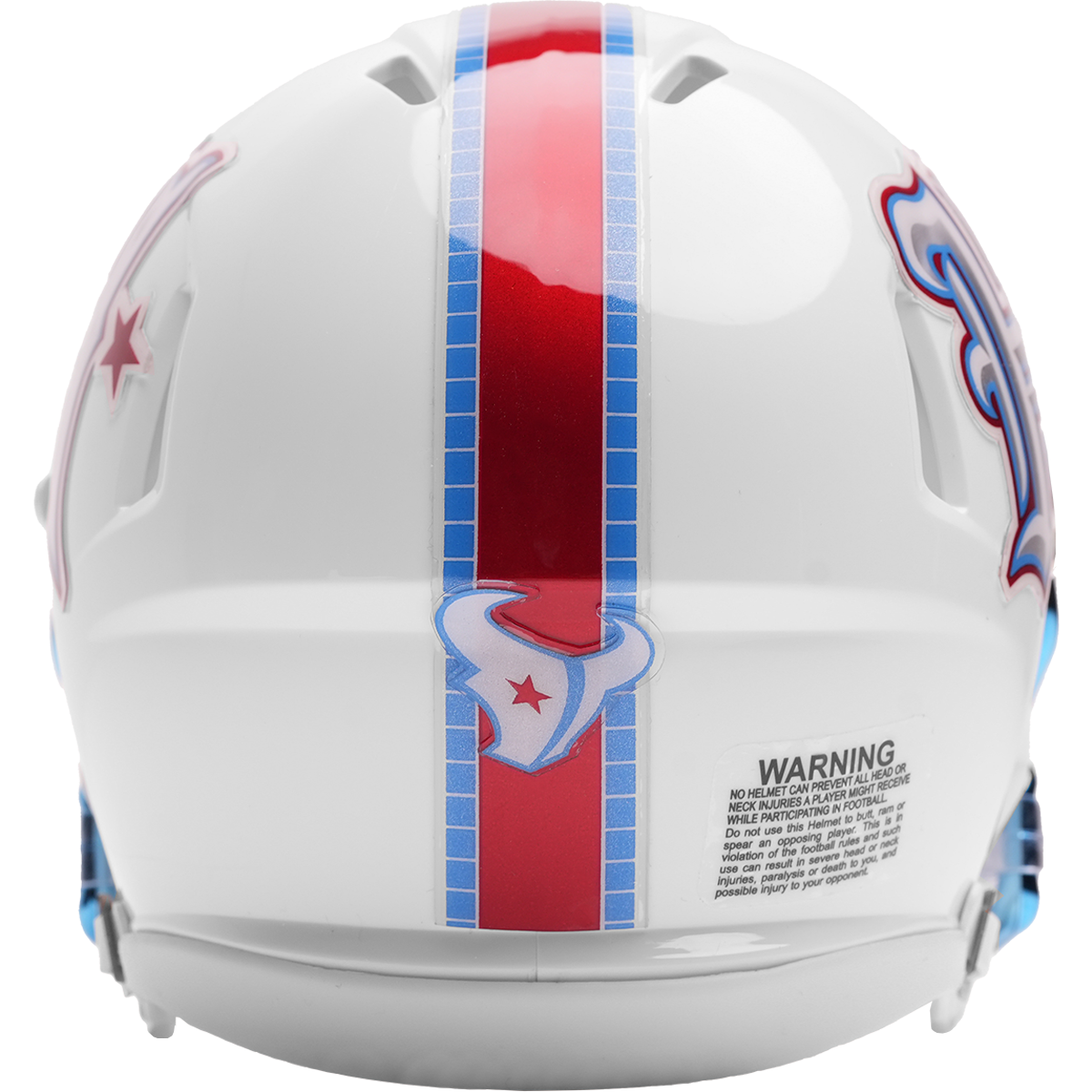 Houston Texans 2026 Rivalries mini helmet back view