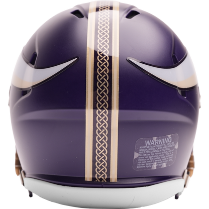 Minnesota Vikings 2026 Rivalries mini helmet back view