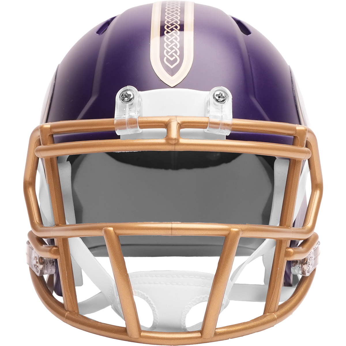 Minnesota Vikings 2026 Rivalries mini helmet front view