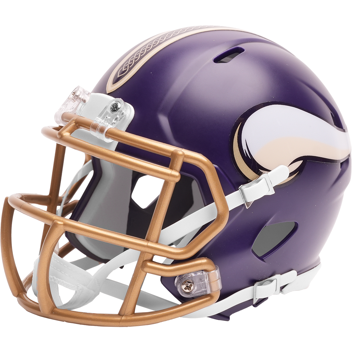 Minnesota Vikings 2026 Rivalries mini helmet left side view