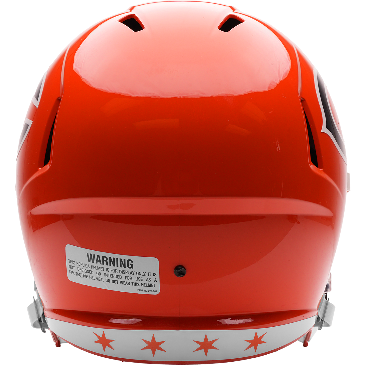 Chicago Bears full size 2026 Rivalries Alternate replica helmet back view