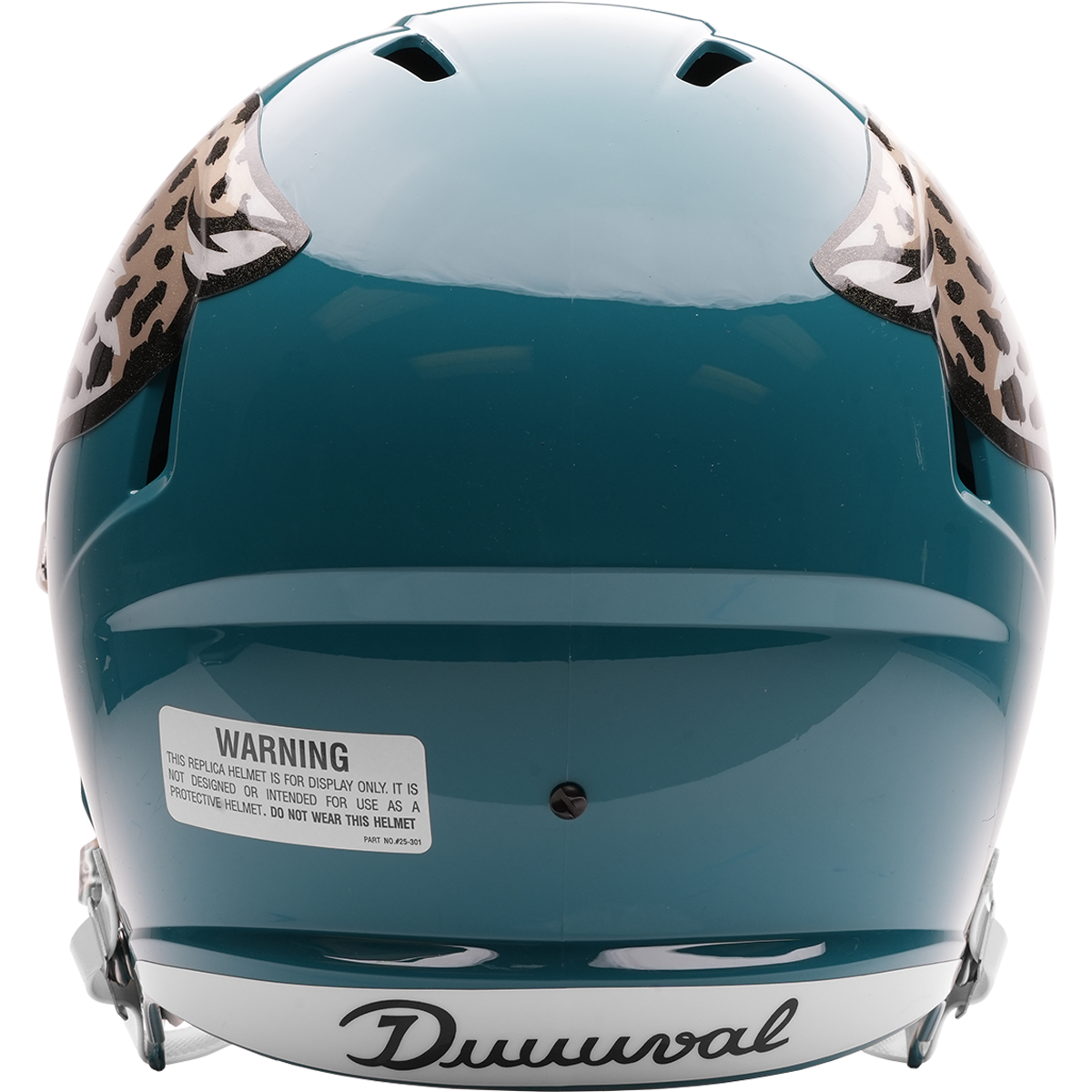 Jacksonville Jaguars full size 2026 Rivalries Alternate replica helmet back view
