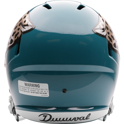 Jacksonville Jaguars full size 2026 Rivalries Alternate replica helmet back view