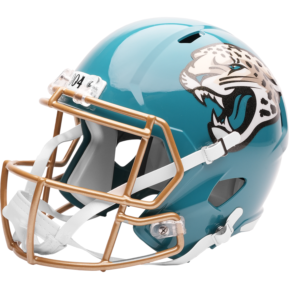 Jacksonville Jaguars full size 2026 Rivalries Alternate replica helmet left side view