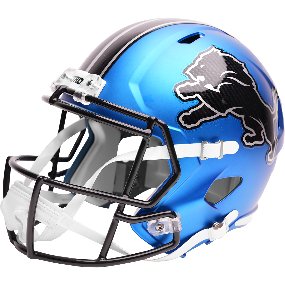 Detroit Lions full size 2026 Rivalries Alternate replica helmet left side view