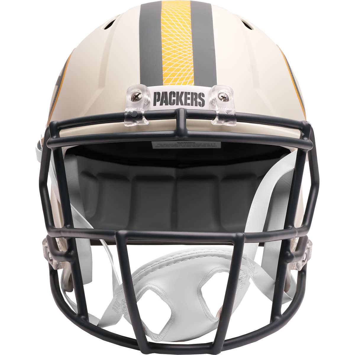 Green Bay Packers full size 2026 Rivalries Alternate replica helmet front view