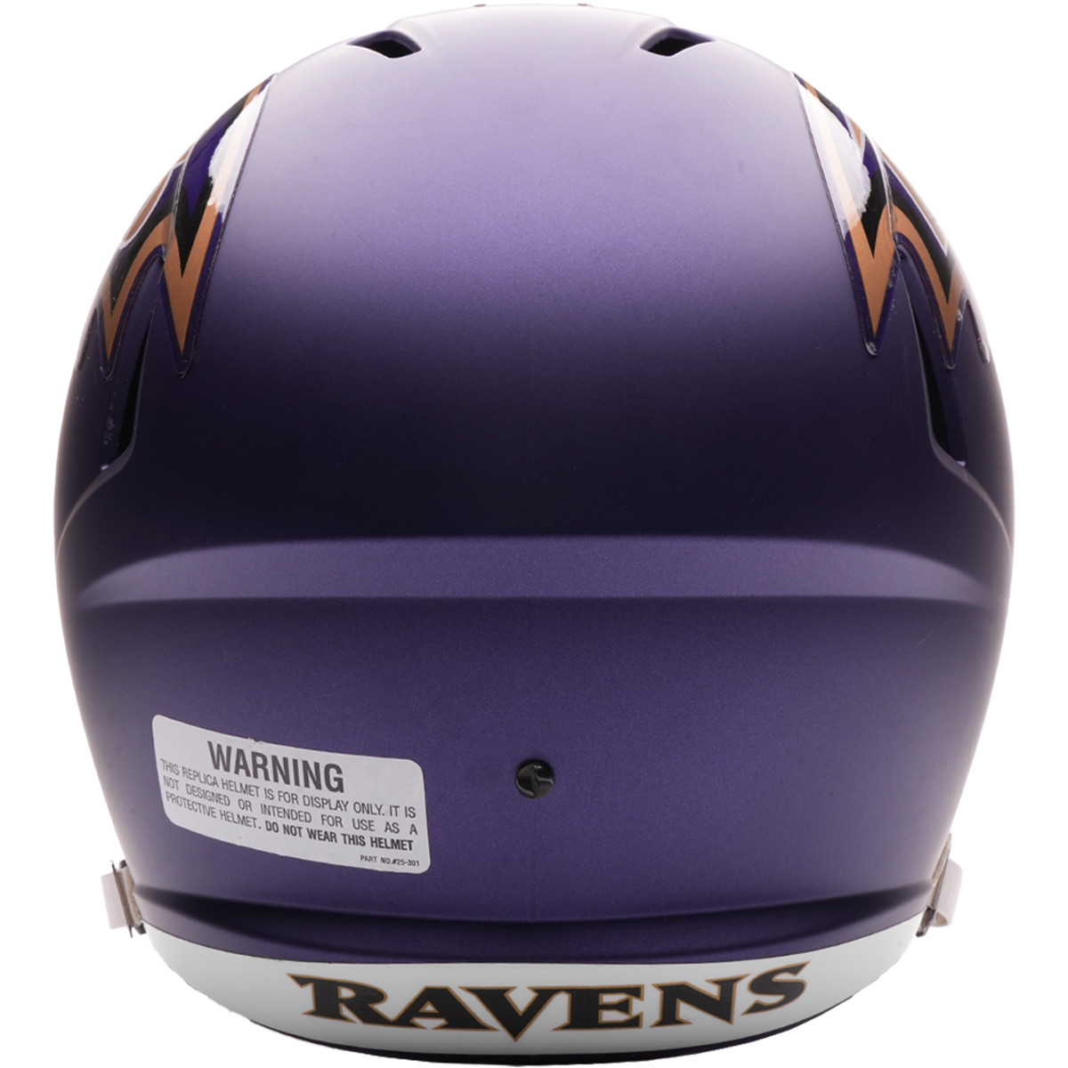 Baltimore Ravens (Purple Rising) 2026 Alternate full size replica helmet - back
