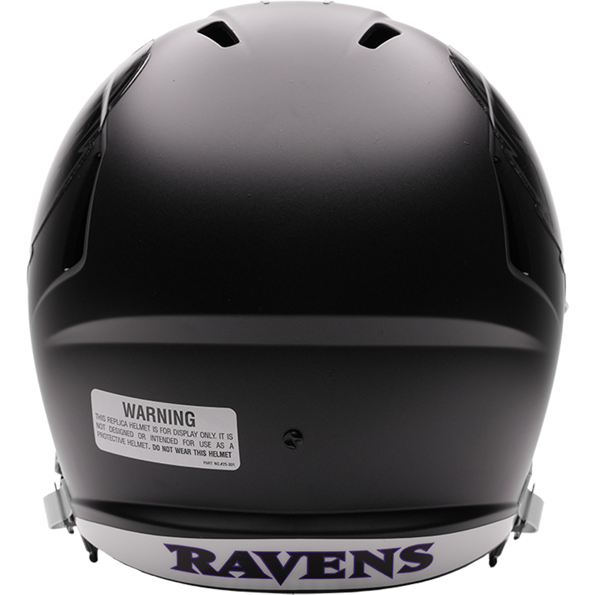 Baltimore Ravens (Darkness) 2026 Alternate full size replica helmet - back