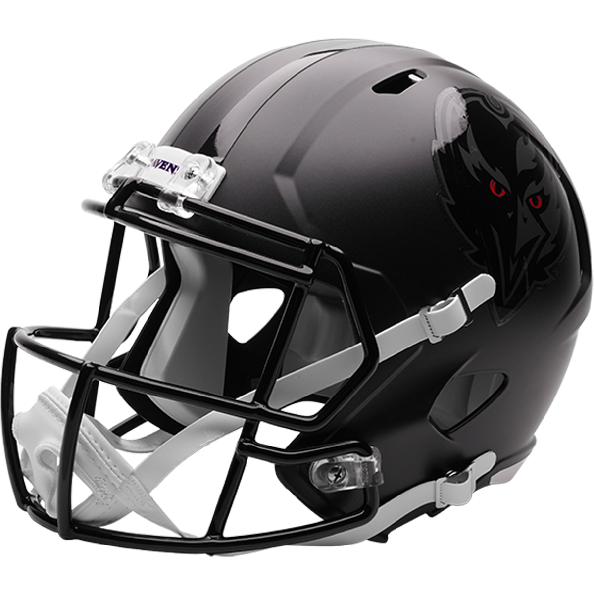 Baltimore Ravens (Darkness) 2026 Alternate full size replica helmet - left