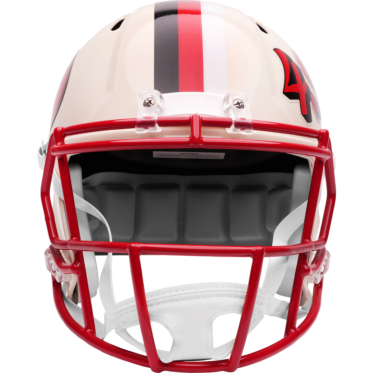 San Francisco 49ers Riddell Speed Retro Replica Helmet – front facemask view
